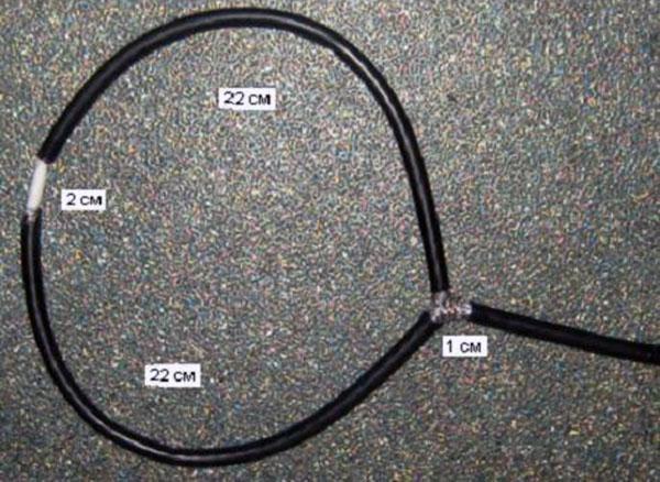 Рамочная антенна из коаксиального кабеля