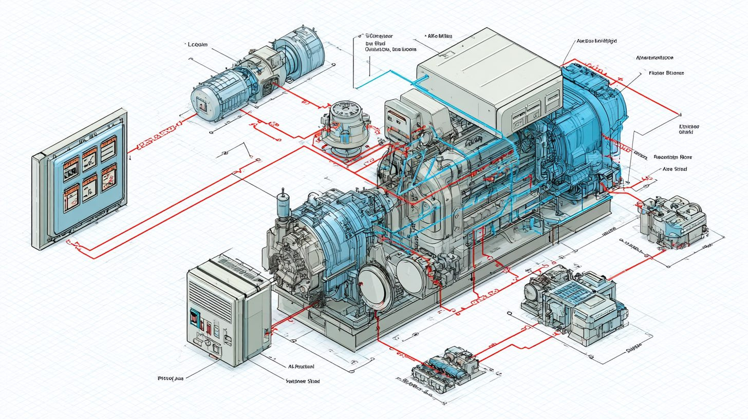 Схема работы автозапуска в дизельном генераторе 1000 кВт