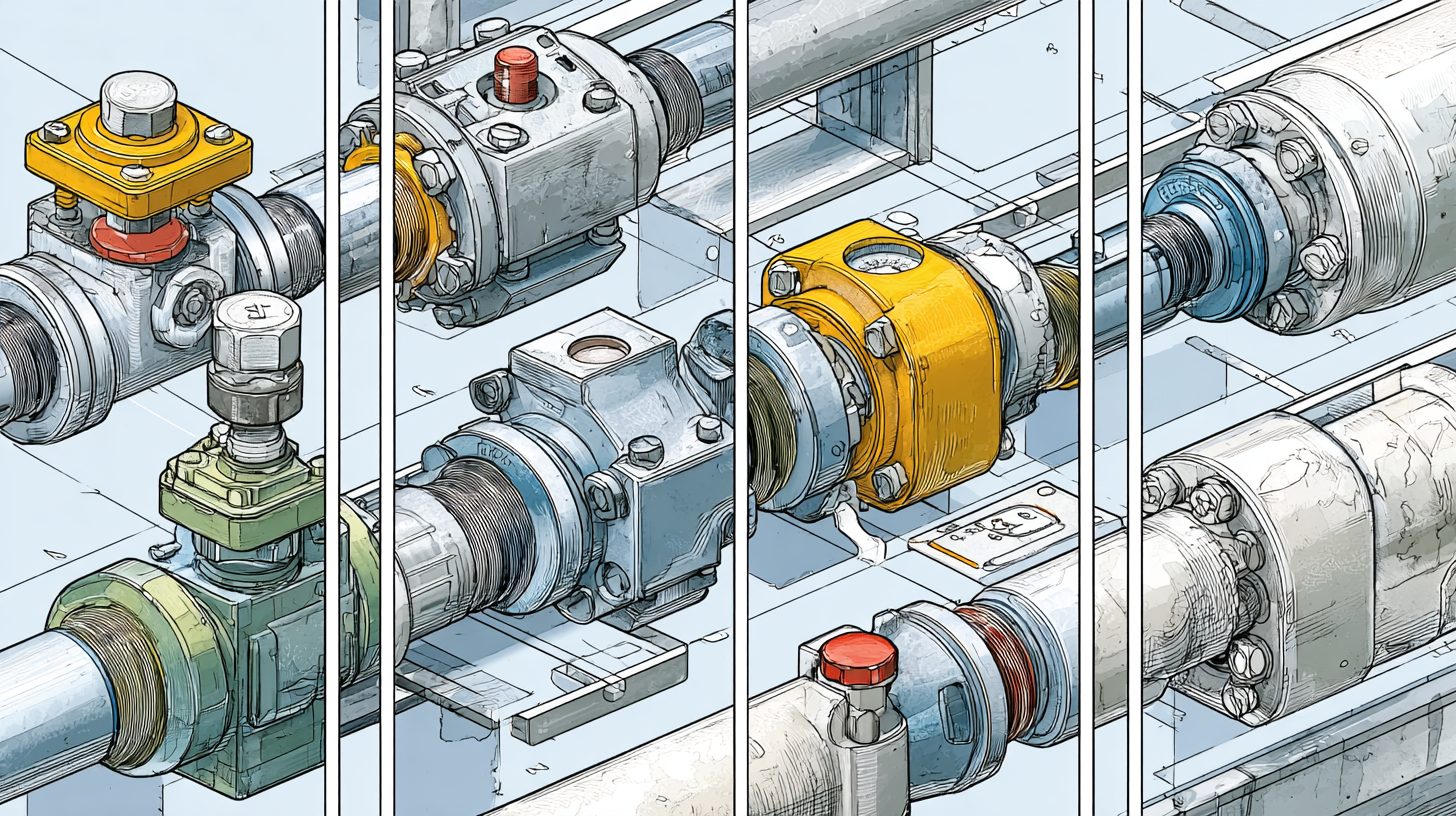 Шаги монтажа электромагнитного клапана в трубопроводной системе