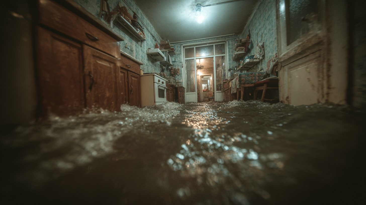 Потоп в московской квартире из-за неправильной установки клапана